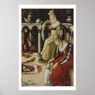 Zwei venezianische Damen (Platte) Poster