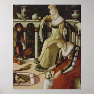 Zwei venezianische Damen (Platte) Poster