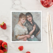 Zwei Venezianische Frauen Serviette (Beispiel)