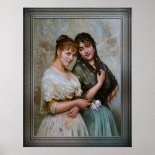 Zwei Venezianische Frauen von Eugene de Blaas Poster