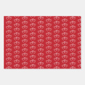 Zwei verbundene Herzen - Geschenkpapier Set (Vorderseite)