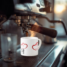 Zwei Verliebte Espresso-Tasse