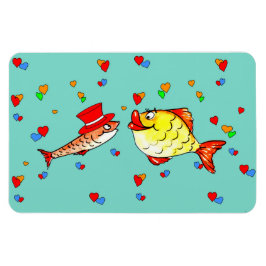 Zwei verliebte Fische Magnet