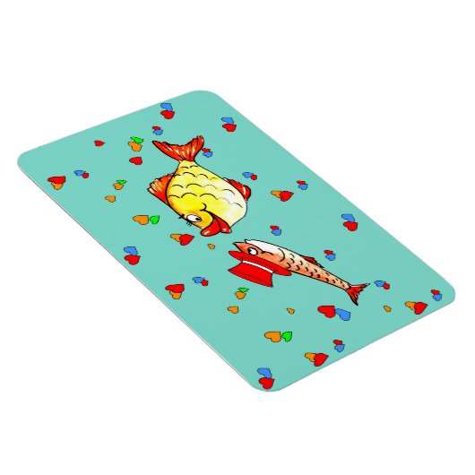 Zwei verliebte Fische Magnet (Rechte Seite)