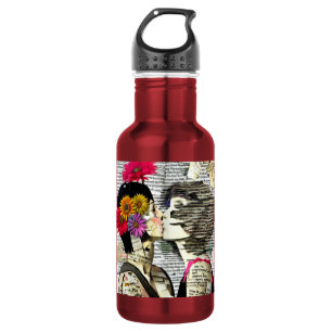 Zwei verliebte Frauen   Pride-Kuss Edelstahlflasche