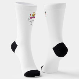 Zwei verliebte Katzen Sonnenuntergang Lesbische Fl Socken
