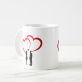 Zwei Verliebte Tasse (Vorderseite Links)