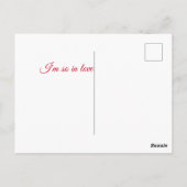zwei verliebte Vögel Postkarte (Rückseite)