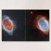 zwei verschiedene Bilder des Ringnebels Puzzle (Horizontal)