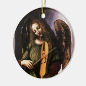 Zwei verschiedene Engel von Leonardo da Vinci Keramik Ornament (Links)