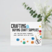 Zwei verschiedene Hobbys Postkarte (Stehend Vorderseite)