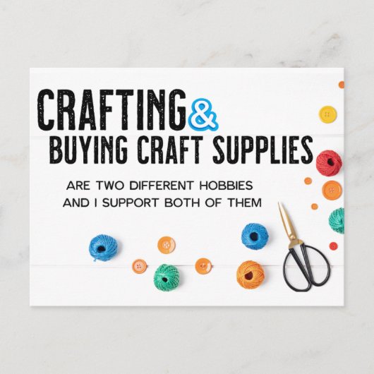 Zwei verschiedene Hobbys Postkarte (Vorderseite)