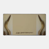 Zwei verwitterte Herons Küstenbeige individuell an Schreibtischunterlage (Vorderseite)