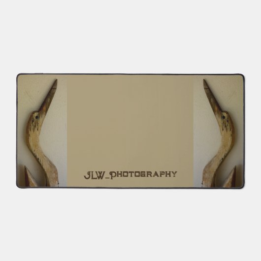 Zwei verwitterte Herons Küstenbeige individuell an Schreibtischunterlage (Vorderseite)