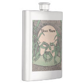 Zwei Vintage Funny Liebe Green Frogs Moon Flachmann (Rechts)