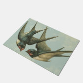 Zwei Vintage Schwalben Fußmatte (Schrägansicht)