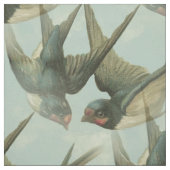 Zwei Vintage Schwalbengewebe Stoff (Muster)