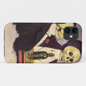 Zwei Vintage Skelette Case-Mate iPhone Hülle (Rückseite (Horizontal))