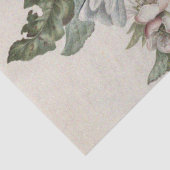 Zwei Vintage Zehenvögel auf einem Apfelbaum Seidenpapier (Ausschnitt)