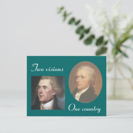 Zwei Visionen Postkarte (Stehend Vorderseite)