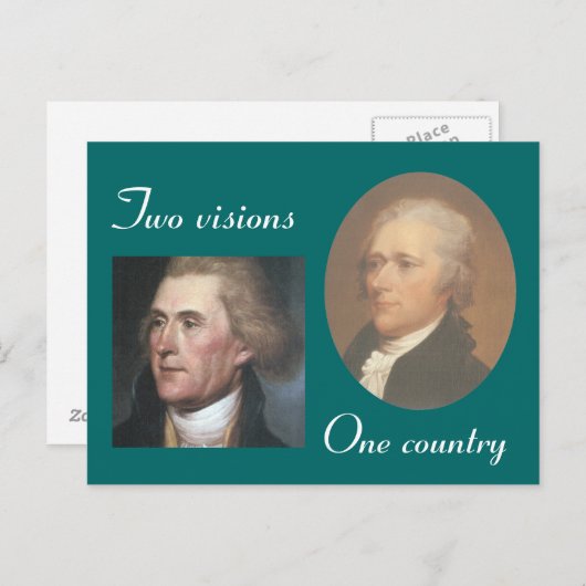 Zwei Visionen Postkarte (Vorne/Hinten)