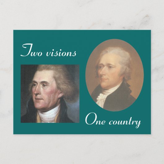 Zwei Visionen Postkarte (Vorderseite)