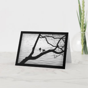 Zwei Vögel - Beileid Karte