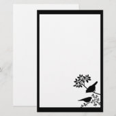 Zwei Vogel-Briefpapier-Papier Briefpapier (Vorne/Hinten)