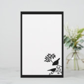 Zwei Vogel-Briefpapier-Papier Briefpapier (Stehend Vorderseite)