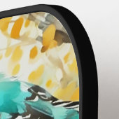 Zwei Vögel, die auf der Baumzweigung sitzen Pickleball Schläger (Linke Seite)