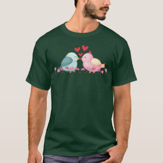 zwei Vögel, die sich küssen T-Shirt