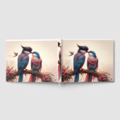 Zwei Vögel flattern Danke Karte Gästebuch (Voll)