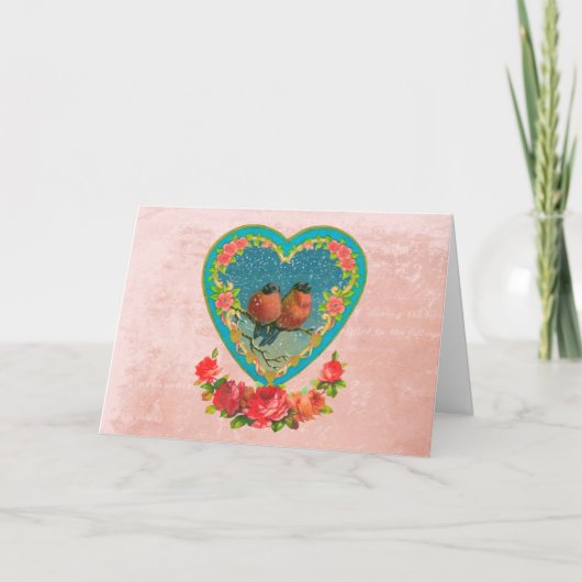 Zwei Vögel im Herzwald Karte (Vorderseite)