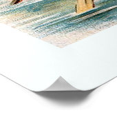 Zwei Vögel in einem Boot Poster (Ecke)