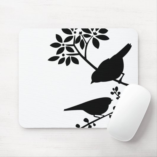 Zwei Vögel Mousepad (Mit Mouse)