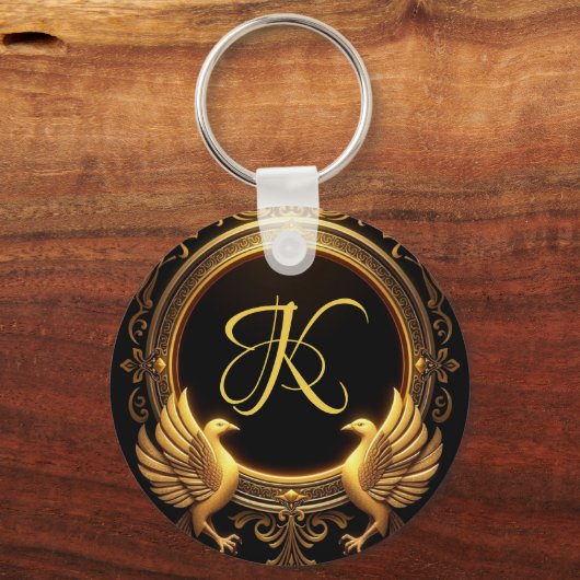 Zwei Vögel Personalisierter Schlüsselanhänger (Vorderseite)