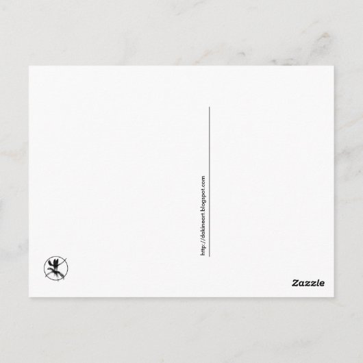 Zwei Vögel Postkarte (Rückseite)