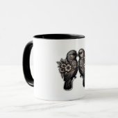 Zwei Vogel Tasse (Vorderseite Links)