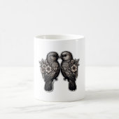 Zwei Vogel Verwandlungstasse (Mittel)