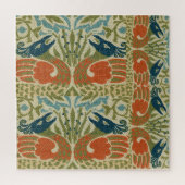 Zwei Vögel William Morris Puzzle (Vertikal)