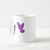 Zwei Vögel Zodiac Tasse • Doppelte himmlische Silh (Vorderseite Links)