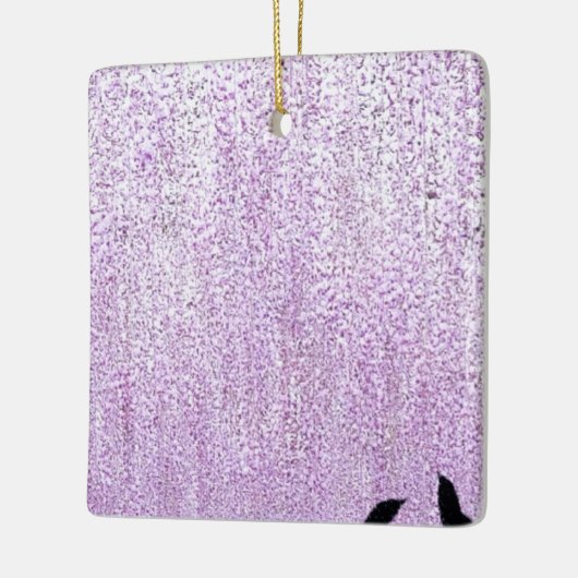 Zwei Vogelträume Keramikornament (Links)