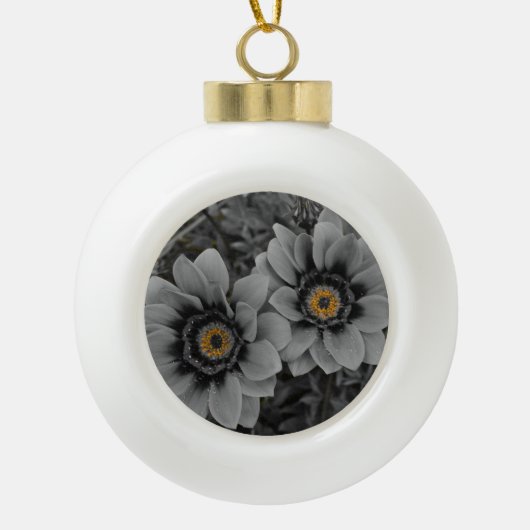 Zwei vom gleichen Schlag Keramik Kugel-Ornament (Vorderseite)