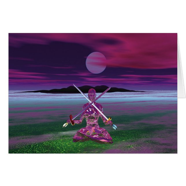 Zwei von Schwertern (Vorderseite (Horizontal))