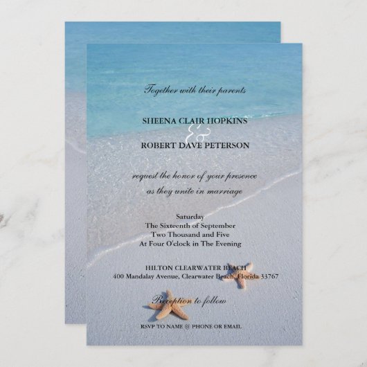 Zwei von uns| Hochzeitsfeiern in der Liebe des Oze Einladung (Vorne/Hinten)