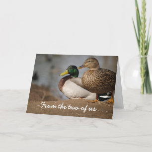 Zwei von uns Weihnachtskarte Feiertagskarte