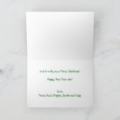 Zwei Vorderzähne Weihnachtskarte Feiertagskarte (Innenseite)