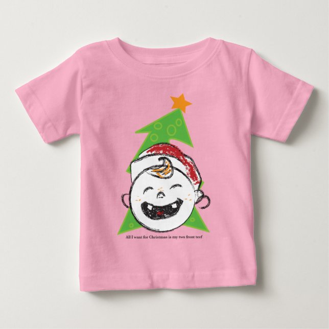 Zwei Vorweihnachtsferien Baby T-shirt (Vorderseite)