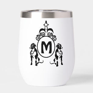 Zwei Wachhunde Monogramm
