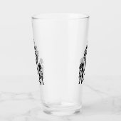 Zwei Wachhunde Monogramm Glas (Rechts)